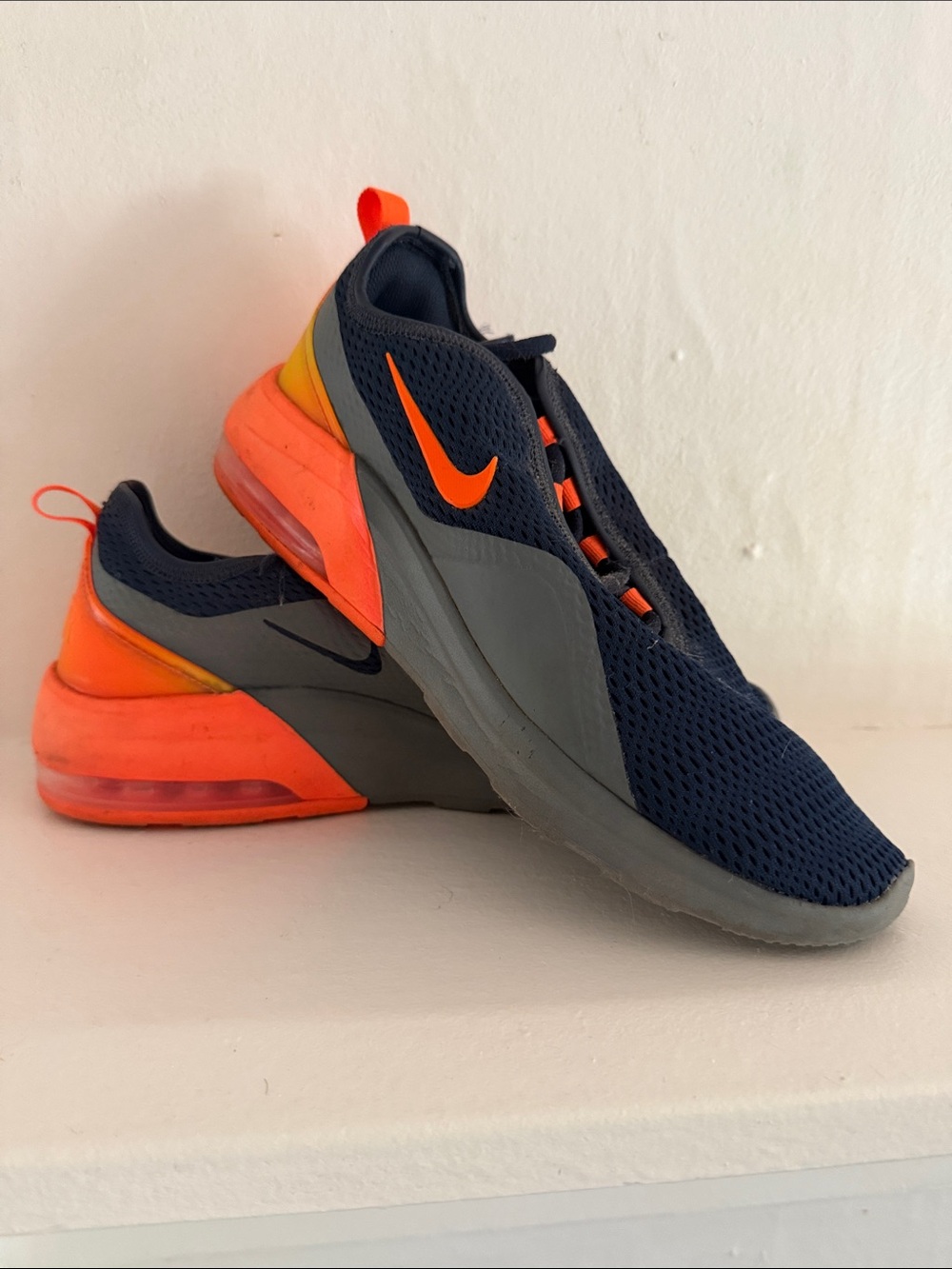 Nike Men’s Air Max Running Shoes - Navy and Orange